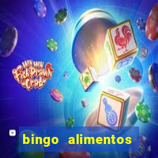 bingo alimentos para imprimir